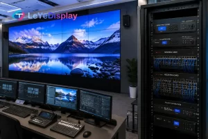 LED video wall control system solution with display and signal management equipment