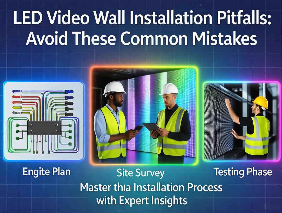 LED Video Wall Installation Pitfalls: Avoid Losses from Planning to Launch