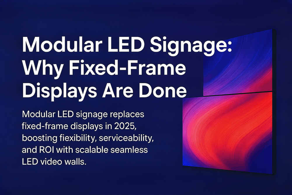 Modular LED Signage: Why Fixed-Frame Displays Are Done