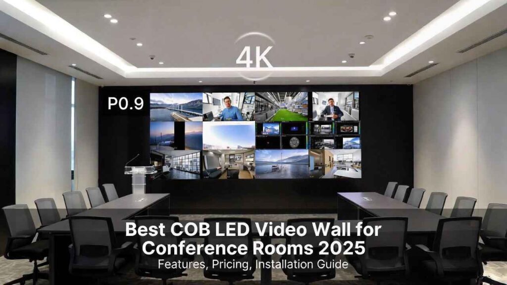COB LED video wall for conference rooms