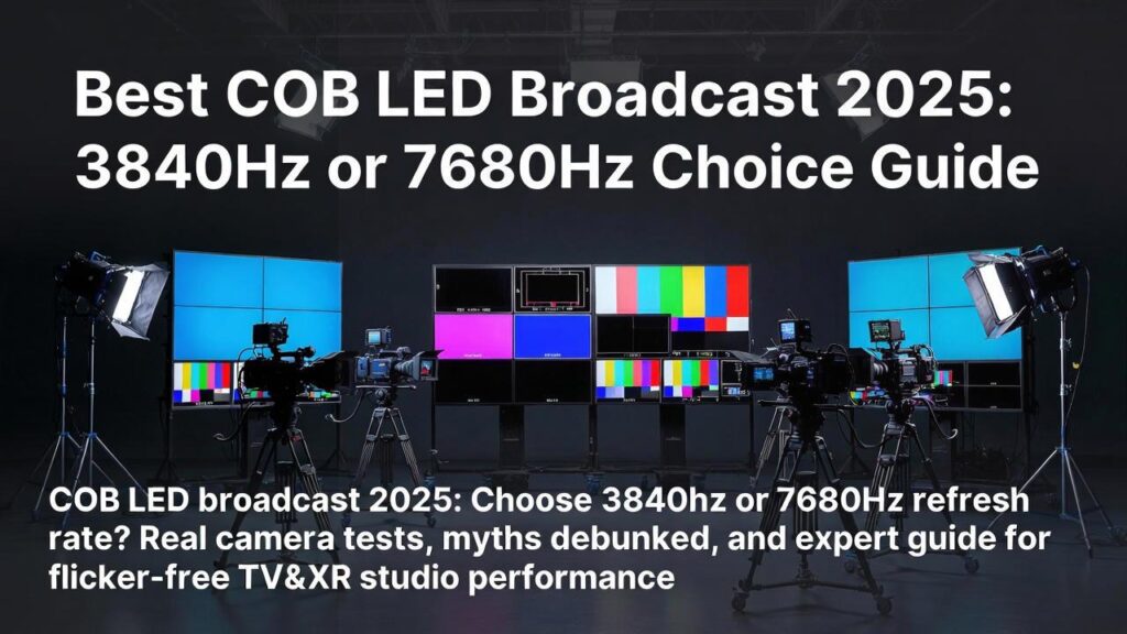 أفضل خيار لبث COB LED 2025: 3840 هرتز مقابل 7680 هرتز