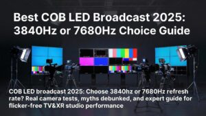 أفضل خيار لبث COB LED 2025: 3840 هرتز مقابل 7680 هرتز