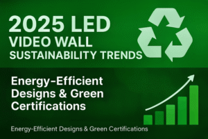 led video wall sustainability 2025