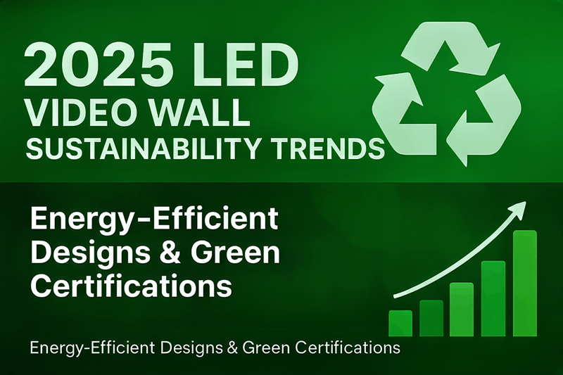 led video wall sustainability 2025