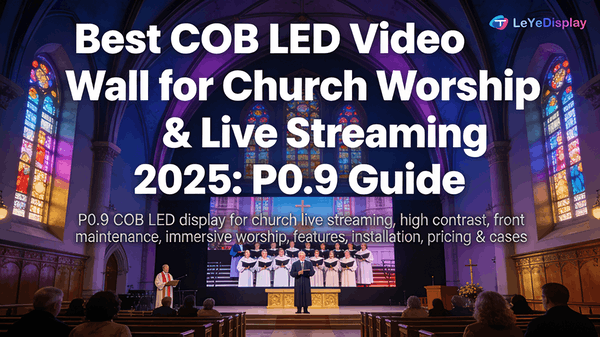 Best COB LED Video Wall for Church Worship & Live Streaming 2025: P0.9 Guide