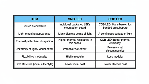why choose COB LED for church over SMD