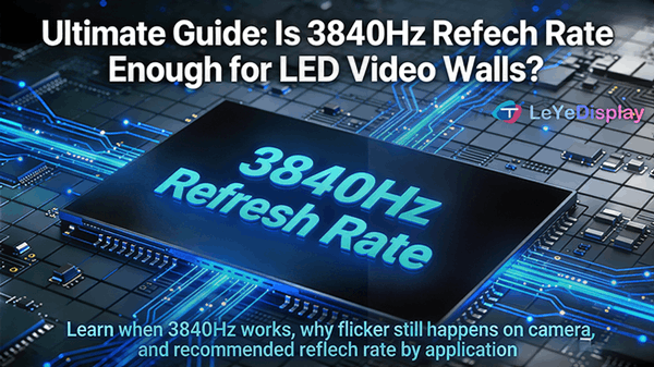 LED 비디오 월에 3840Hz 재생률로 충분한가 엔지니어 가이드 4