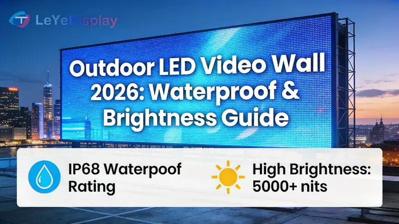 실외 LED 비디오 월 2026 방수 밝기 가격 가이드