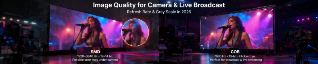 Rental LED Video Wall 2026 COB vs SMD 2