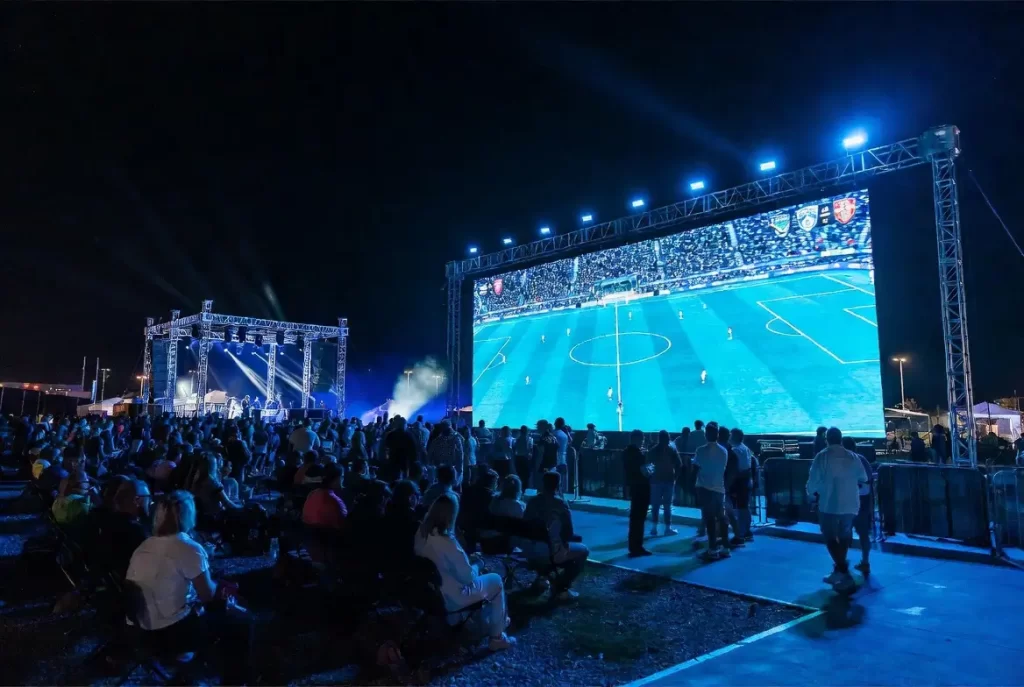 2026 World Cup fan zone LED video wall outdoor display