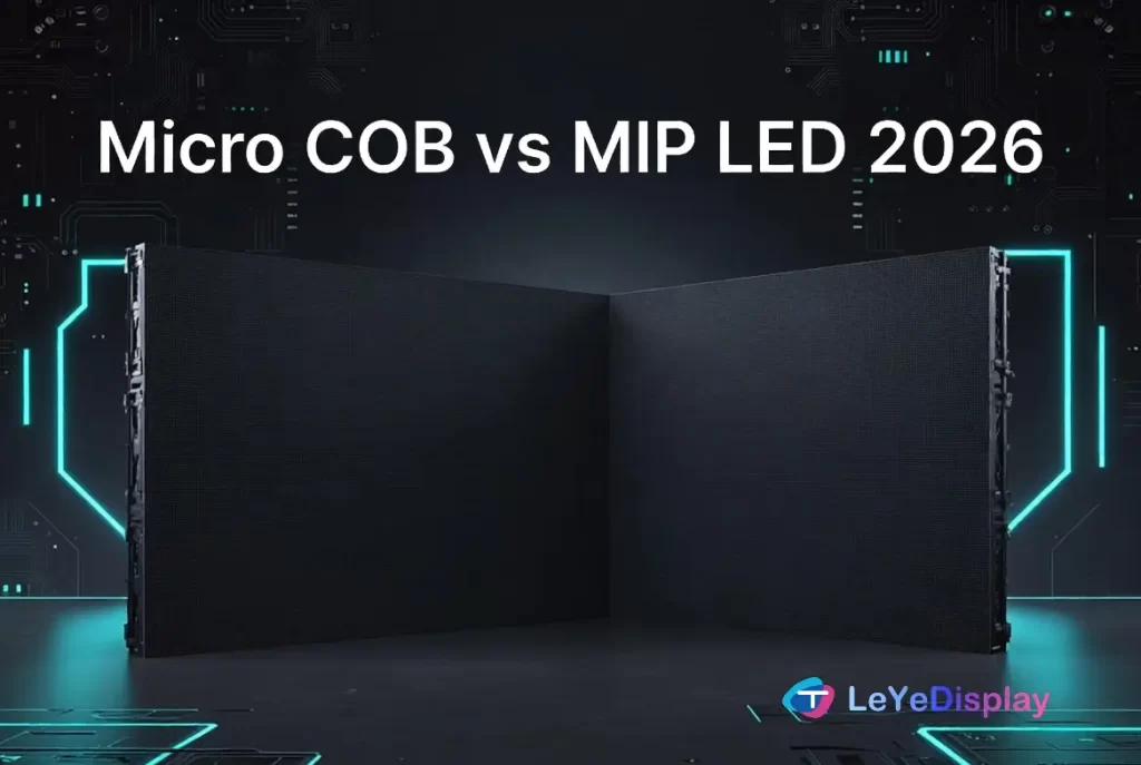 Сравнение Micro COB и MIP LED 2026 - бесшовная технология видеостен Micro COB и MIP LED