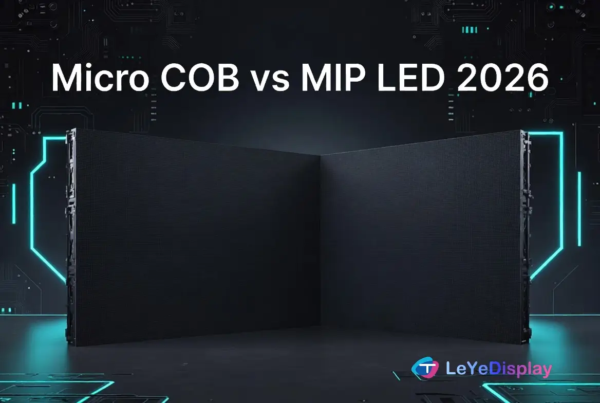 마이크로 COB와 MIP LED 2026 비교 - 심리스 마이크로 COB와 MIP LED 비디오 월 기술