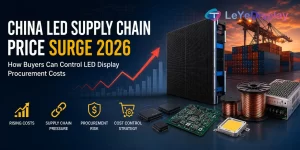 China LED supply chain price surge 2026 affecting LED display manufacturing procurement costs and raw material pricing