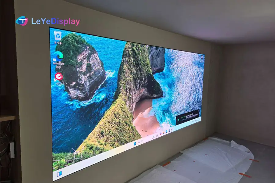 leye cob led video wall angle view
