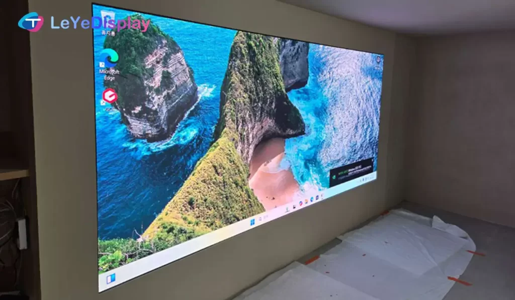 P1.5 COB Conference Room LED Display Side View