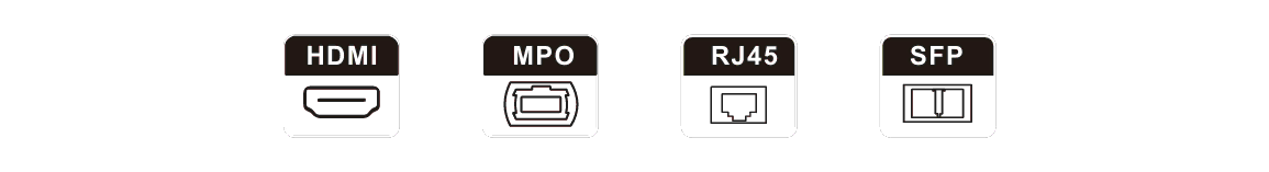 TQ-One LED 디스플레이 신호 인터페이스: HDMI, MPO, RJ45, SFP