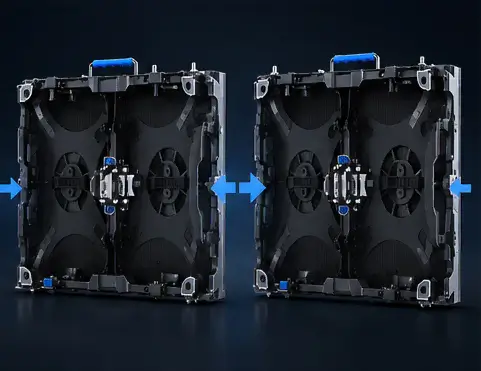 TQR-O LED cabinet seamless connection system