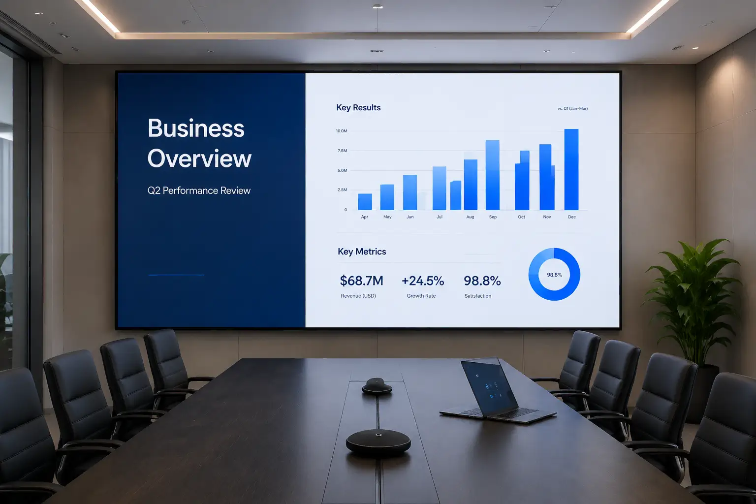 tqm fine pitch led corporate meeting room