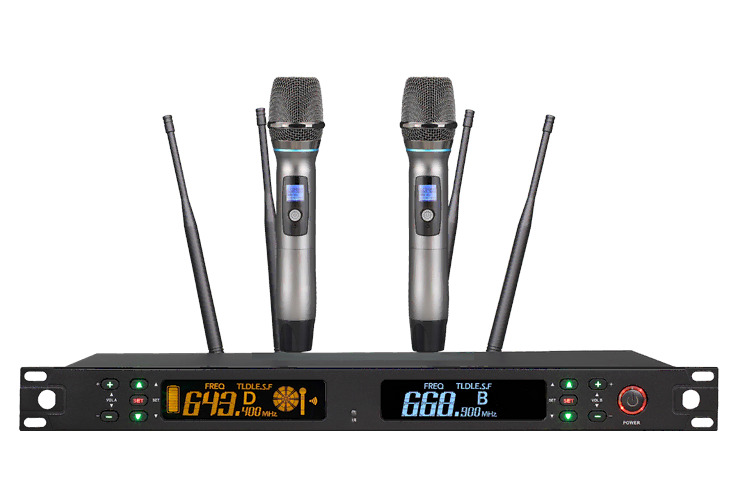 LY-SU202A dual handheld wireless microphone system