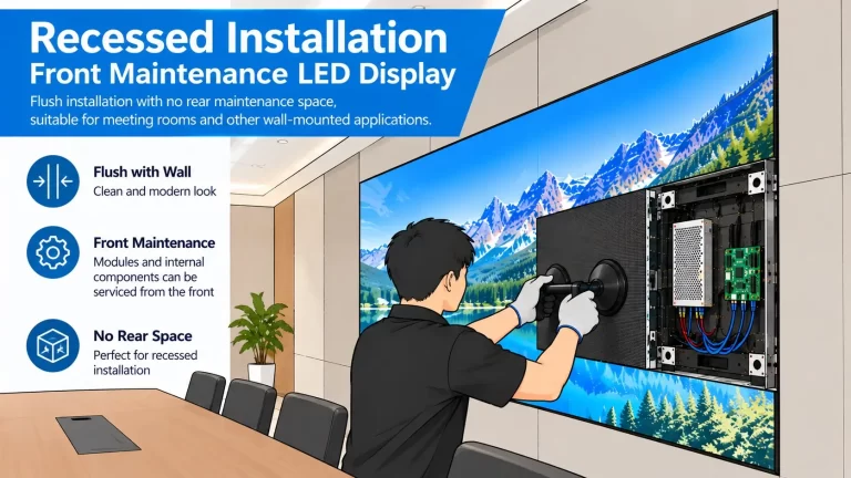 Front Maintenance LED Display vs Rear Maintenance: How to Choose for Your Project