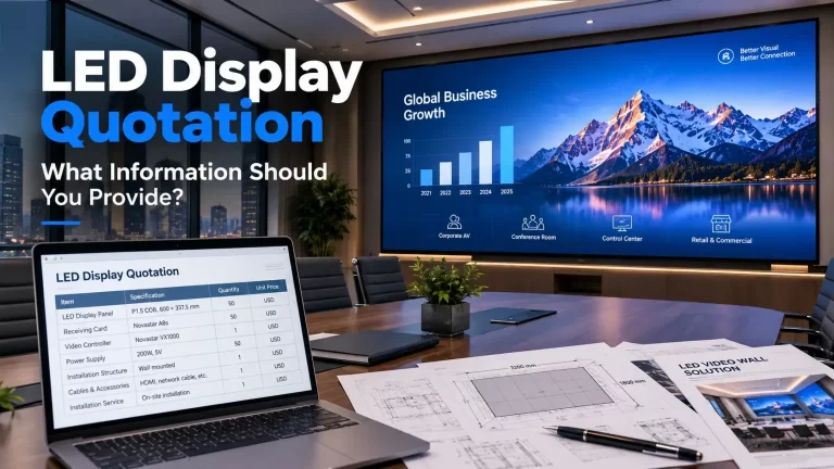 What Information Should You Provide for an Accurate LED Display Quotation?