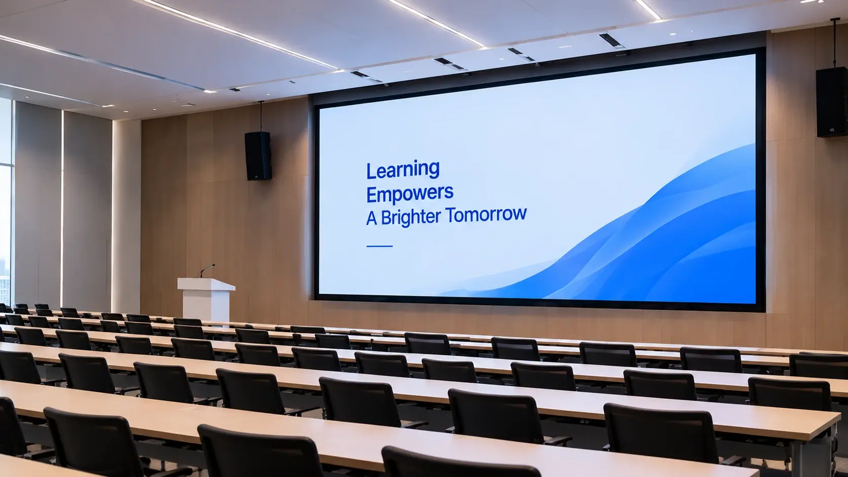 Écran LED COB dans un espace dédié à l'enseignement et à la formation professionnels