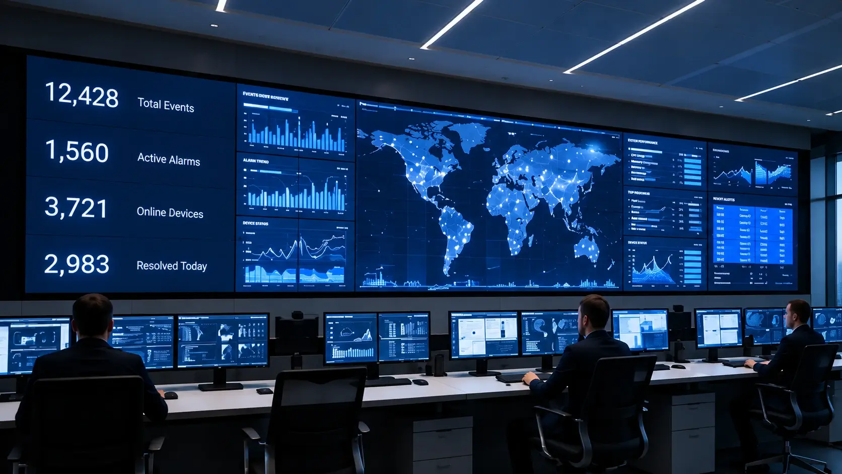 Salle de contrôle du mur vidéo à LED TQW COB