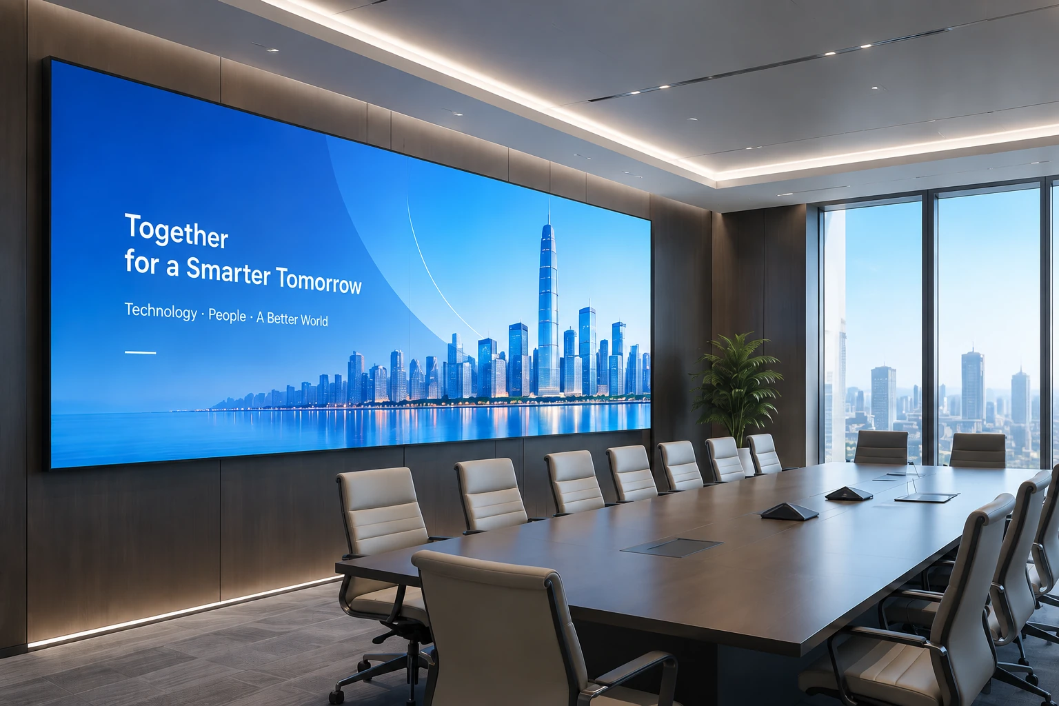 universal cob led display meeting room