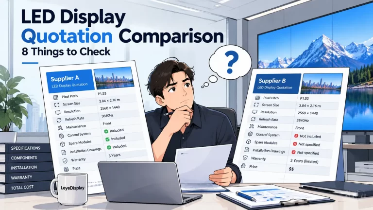 LED Display Quotation Comparison: 8 Things to Check