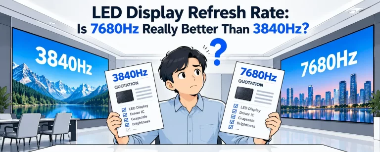 LED Display Refresh Rate: Is 7680Hz Really Better Than 3840Hz?
